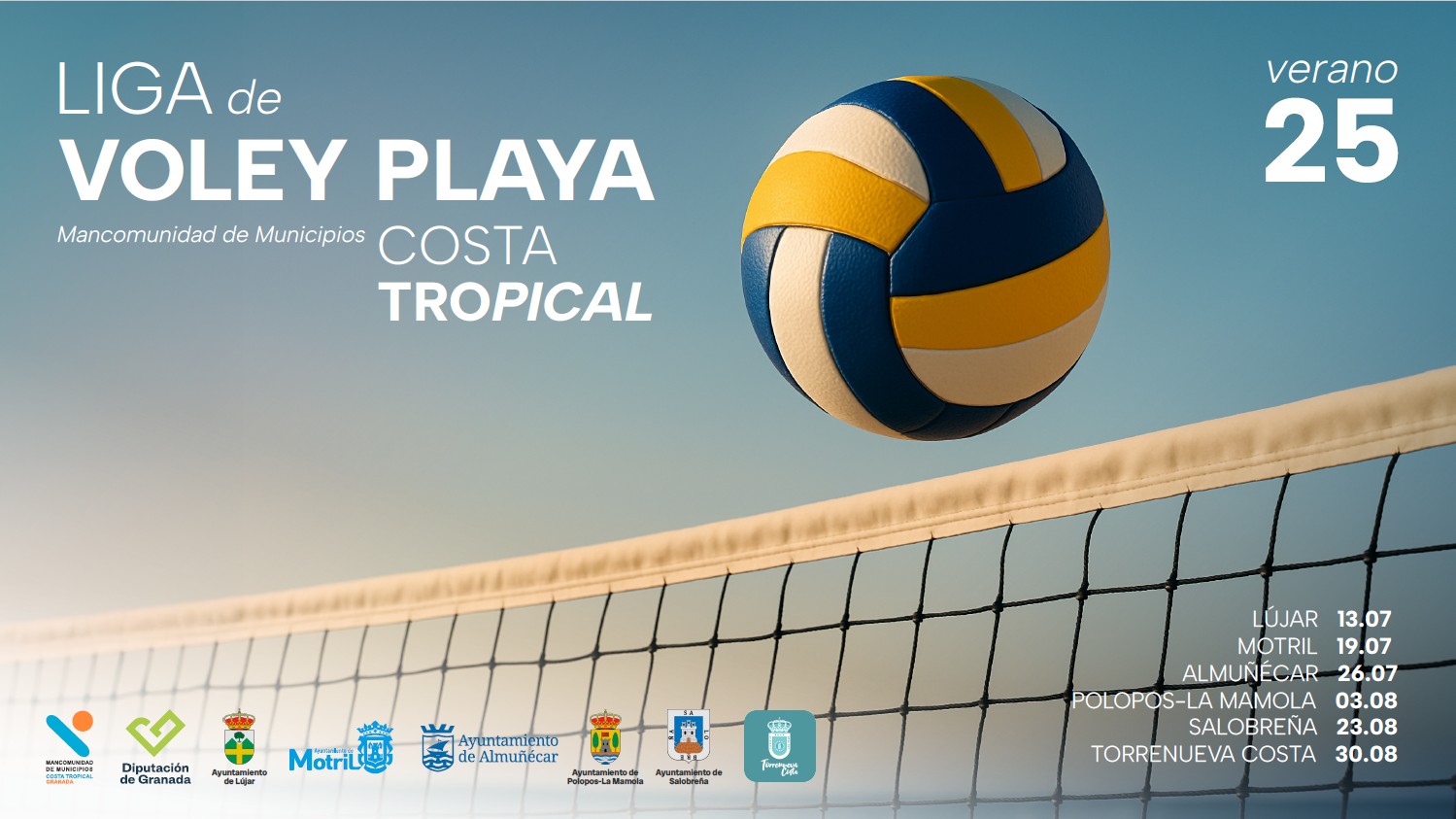 La Mancomunidad de la Costa Tropical abre el plazo de inscripcin para la Liga de Voley Playa